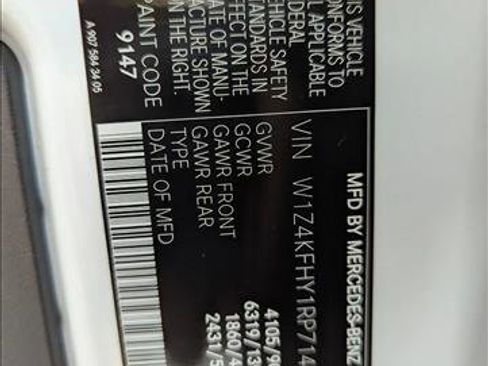 Used 2024 Mercedes-Benz Sprinter 2500 image 15