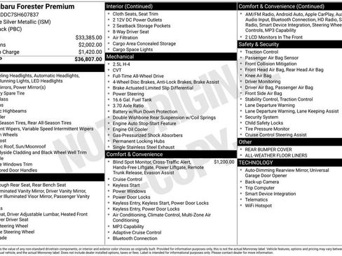 Certified 2025 Subaru Forester Premium AWD/4WD image 8