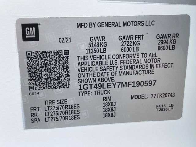 Used 2021 GMC Sierra 2500 4x4 Crew Cab w/ Convenience Package image 31