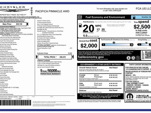 Certified 2021 Chrysler Pacifica Pinnacle image 4