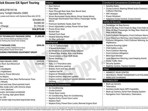 New 2026 Buick Encore GX Sport Touring w/ Advanced Technology Package AWD/4WD image 43
