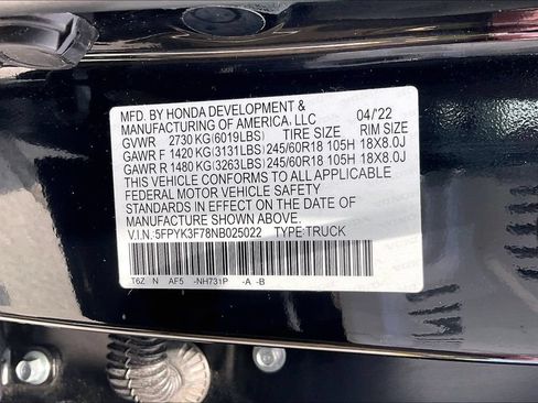 Used 2022 Honda Ridgeline RTL-E image 20