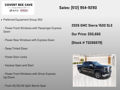 New 2026 GMC Sierra 1500 SLE AWD/4WD image 7