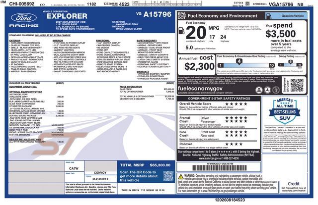New 2027 Ford Explorer ST w/ Sun And Sound Package AWD/4WD image 24