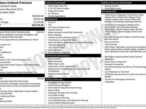 Certified 2023 Subaru Outback Premium AWD/4WD image 14