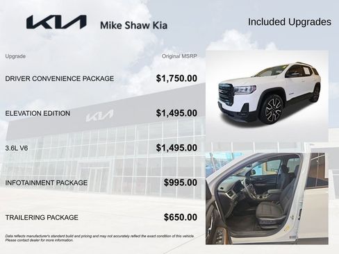 Used 2021 GMC Acadia SLE w/ Driver Convenience Package image 3