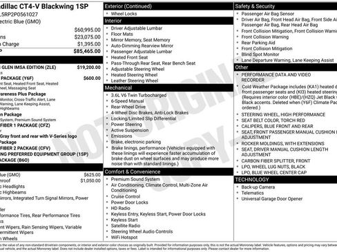 Used 2023 Cadillac CT4 V Blackwing w/ Watkins Glen IMSA Edition image 3