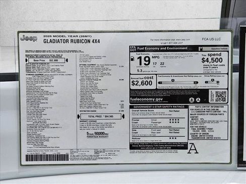 New 2026 Jeep Gladiator Rubicon AWD/4WD image 18