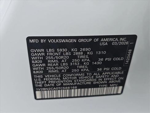 New 2026 Volkswagen Atlas SEL AWD/4WD image 23