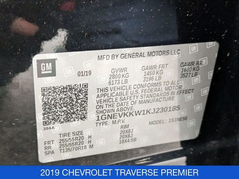 Used 2019 Chevrolet Traverse Premier image 41