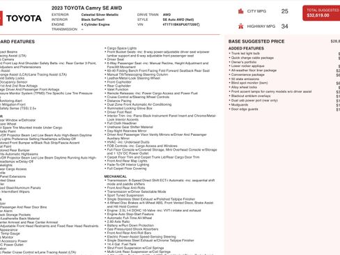 Used 2023 Toyota Camry SE w/ Convenience Package image 3