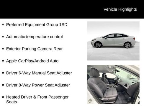 Certified 2019 Chevrolet Cruze LT w/ LT Fleet Convenience Package FWD image 24