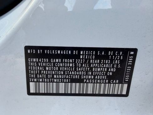 New 2026 Volkswagen Jetta GLI Autobahn FWD image 24