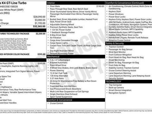 Certified 2025 Kia K4 GT-Line Turbo FWD image 36
