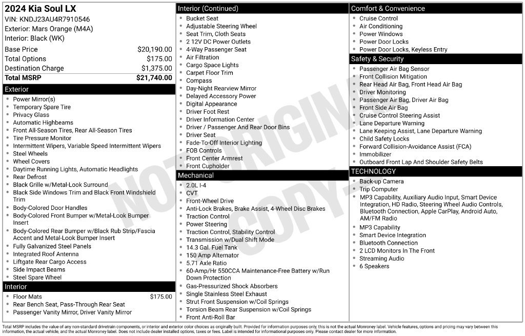 Certified 2024 Kia Soul LX FWD image 33