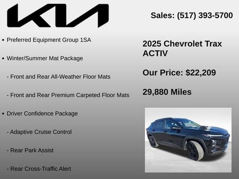 Used 2025 Chevrolet Trax ACTIV w/ Sunroof Package FWD image 5