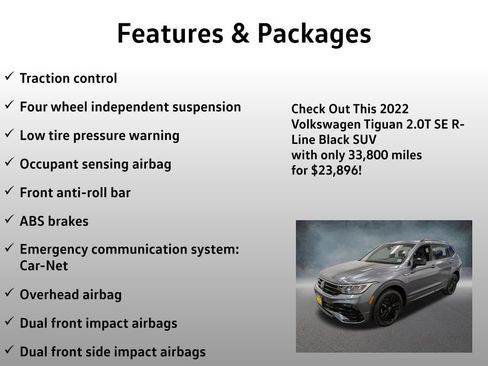 Used 2022 Volkswagen Tiguan SE R-Line AWD/4WD image 12