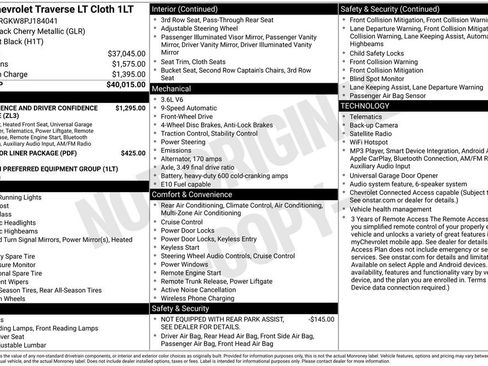 Used 2023 Chevrolet Traverse LT FWD image 34