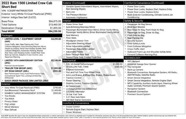 Used 2022 RAM 1500 Limited AWD/4WD image 2