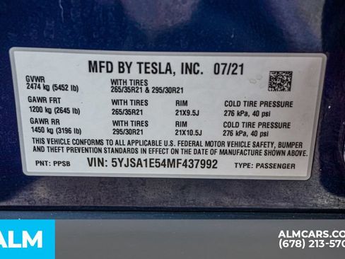 Used 2021 Tesla Model S Long Range AWD/4WD image 59