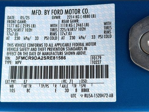 Certified 2025 Ford Bronco Sport Badlands AWD/4WD image 32