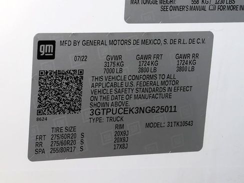 Used 2022 GMC Sierra 1500 Elevation w/ LPO, Elevation Black Package AWD/4WD image 39