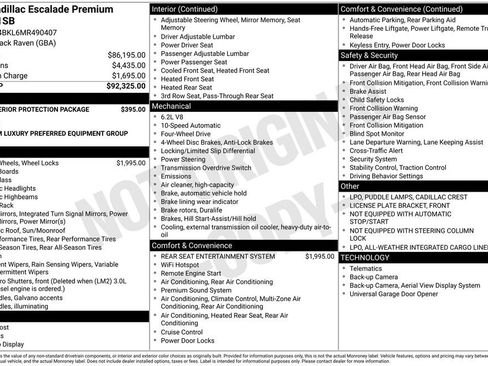 Used 2021 Cadillac Escalade Premium Luxury image 9