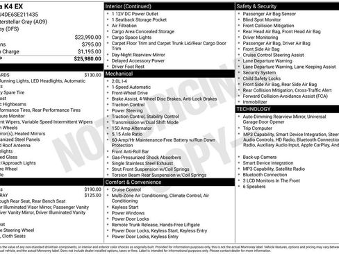 Used 2025 Kia K4 EX FWD image 40