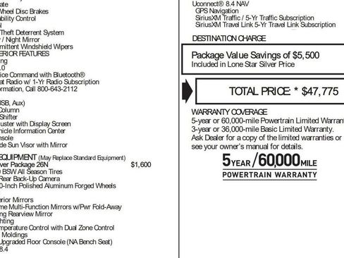 Used 2017 RAM 1500 Lone Star image 18