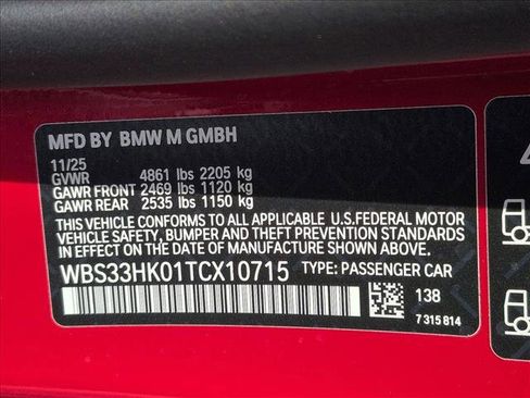 New 2026 BMW M4 xDrive Competition w/ Executive Package AWD/4WD image 20