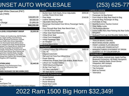 Used 2022 RAM 1500 Big Horn AWD/4WD image 35