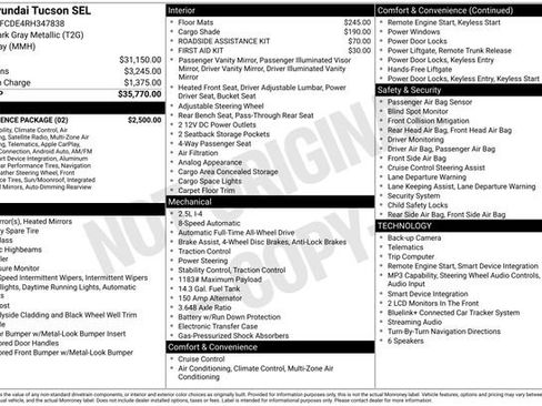 Used 2024 Hyundai Tucson SEL w/ Convenience Package image 3