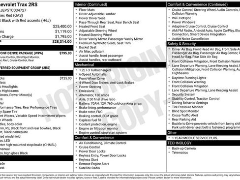 Used 2026 Chevrolet Trax RS w/ Driver Confidence Package FWD image 14