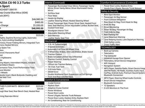 New 2026 MAZDA CX-90 3.3 Turbo w/ Premium Sport Pkg image 4