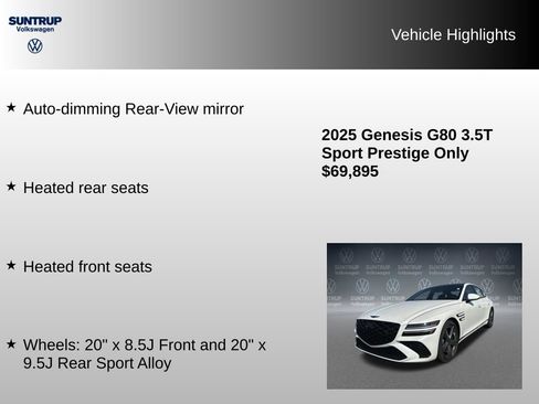 Used 2025 Genesis G80 3.5T Sport Prestige image 23