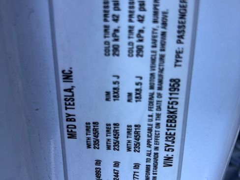 Used 2019 Tesla Model 3 Long Range AWD/4WD image 11