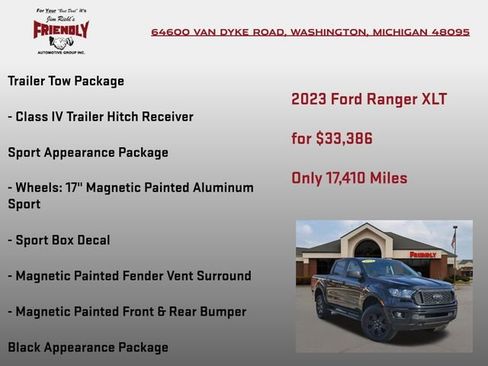 Used 2023 Ford Ranger XLT w/ Equipment Group 301A Mid image 10