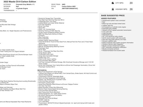 Used 2022 MAZDA CX-9 Carbon Edition image 6