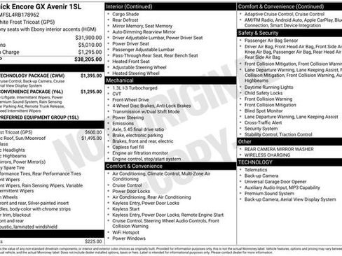 Used 2024 Buick Encore GX Avenir w/ Avenir Technology Package FWD image 3