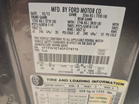 Used 2013 Ford F150 FX4 w/ Luxury Equipment Group AWD/4WD image 59