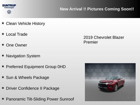 Used 2019 Chevrolet Blazer Premier w/ Sun and Wheels Package AWD/4WD image 6