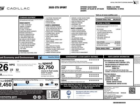 Used 2025 Cadillac CT5 Sport RWD image 4