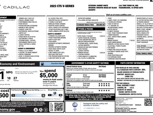 Used 2023 Cadillac CT5 V w/ Super Cruise 2 Package RWD image 2