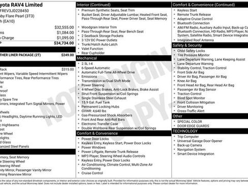 Used 2018 Toyota RAV4 Limited w/ All Weather Liner Package image 35