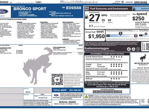Used 2025 Ford Bronco Sport Big Bend AWD/4WD image 32