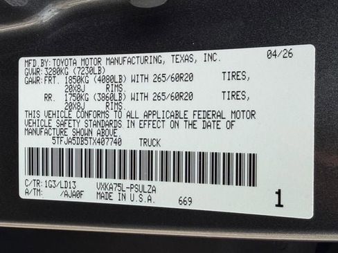 New 2026 Toyota Tundra Limited AWD/4WD image 27