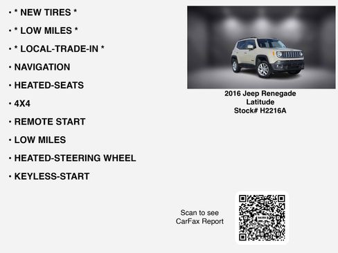 Used 2016 Jeep Renegade Latitude image 7
