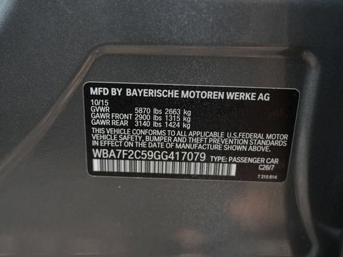 Used 2016 BMW 750i xDrive AWD/4WD image 70