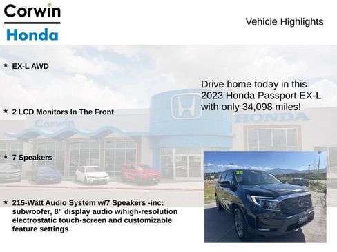 Used 2023 Honda Passport EX-L image 6