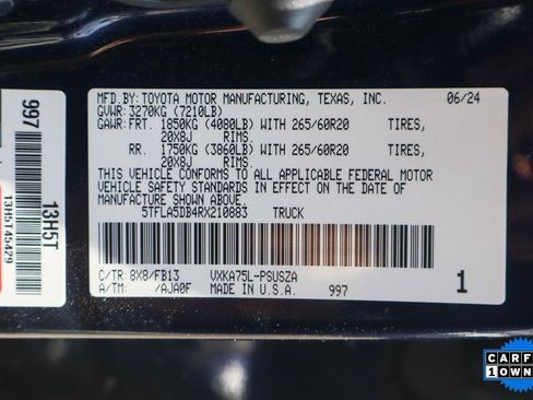 Used 2024 Toyota Tundra SR5 w/ TRD Sport Package image 45